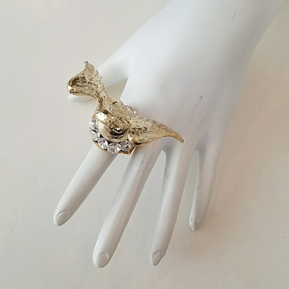 GASOLINE GLAMOUR GOLD EAGLE RING - Picture 4 of 5